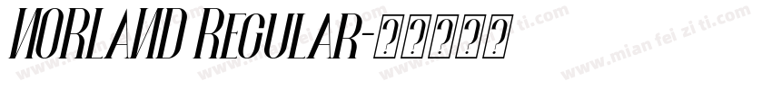 NORLAND Regular字体转换